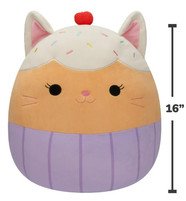 Squishmallows 猫のぬいぐるみ Amazon.com: Squishmallows Official 16 inch Miriam The Vanilla